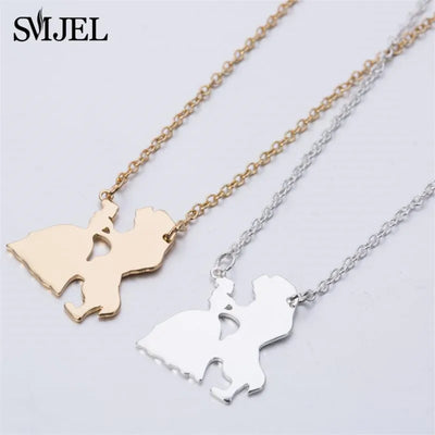 Necklace for Women Prince Princess Pendant Necklaces Lover Accessories Gifts