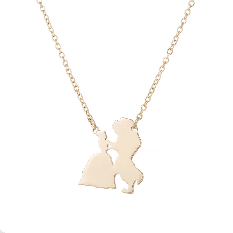 Necklace for Women Prince Princess Pendant Necklaces Lover Accessories Gifts