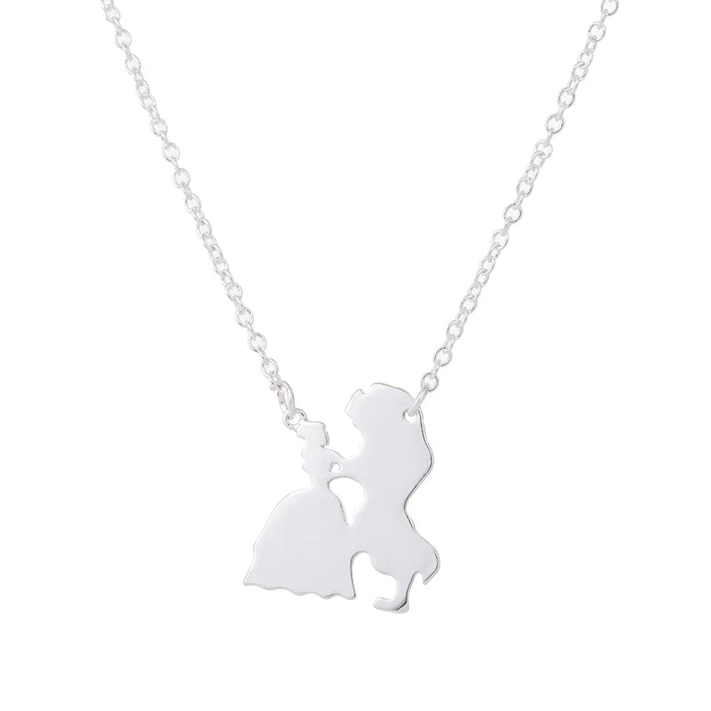 Necklace for Women Prince Princess Pendant Necklaces Lover Accessories Gifts