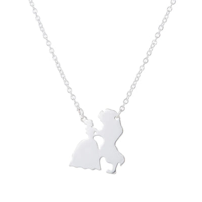 Necklace for Women Prince Princess Pendant Necklaces Lover Accessories Gifts