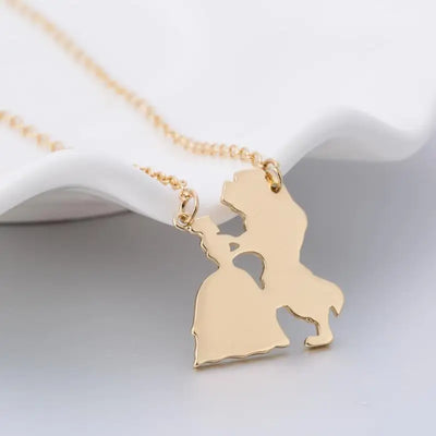 Necklace for Women Prince Princess Pendant Necklaces Lover Accessories Gifts