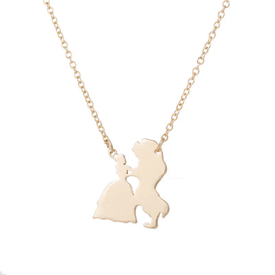 Necklace for Women Prince Princess Pendant Necklaces Lover Accessories Gifts