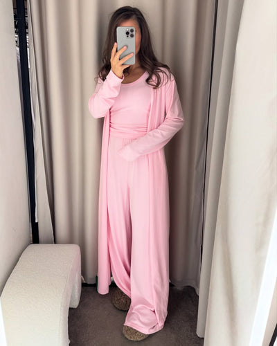 Women's clothing three-piece set long jacket vest wide-leg trousers suit club clothing