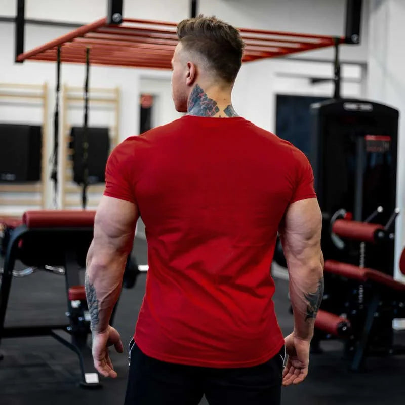 Short Sleeve T-shirt Running Training Slim Printed Shirt Sweatshirt Casual Tops