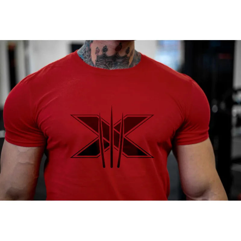 Short Sleeve T-shirt Running Training Slim Printed Shirt Sweatshirt Casual Tops