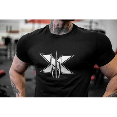 Short Sleeve T-shirt Running Training Slim Printed Shirt Sweatshirt Casual Tops