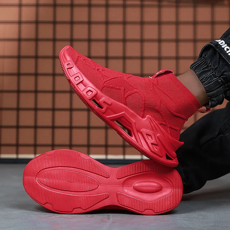 Men's Outdoor Sports Shoes - High-Top Sports Shoes Are Novel and Fashionable