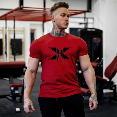 Short Sleeve T-shirt Running Training Slim Printed Shirt Sweatshirt Casual Tops