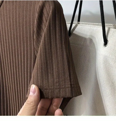 Short Sleeve T-Shirt Lightweight Streetwear Brand Slim Fit Round Neck Casual
