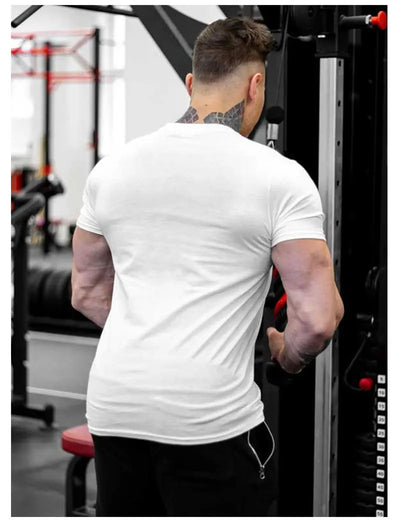 Short Sleeve T-shirt Running Training Slim Printed Shirt Sweatshirt Casual Tops