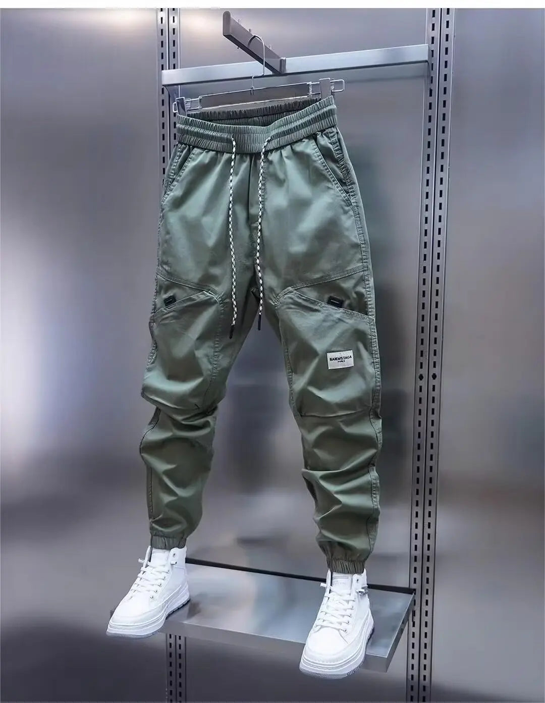 Men's Harem Pants Man Breathable Casual Pants Man Straight Trousers