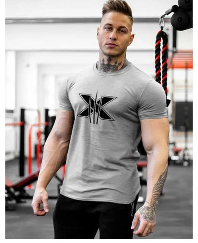 Short Sleeve T-shirt Running Training Slim Printed Shirt Sweatshirt Casual Tops
