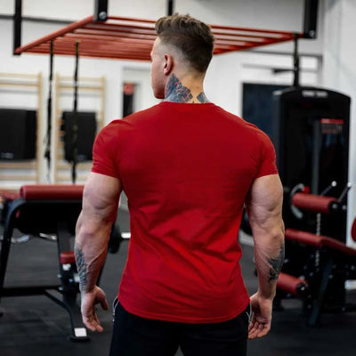 Short Sleeve T-shirt Running Training Slim Printed Shirt Sweatshirt Casual Tops