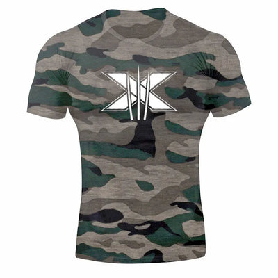 Short Sleeve T-shirt Running Training Slim Printed Shirt Sweatshirt Casual Tops