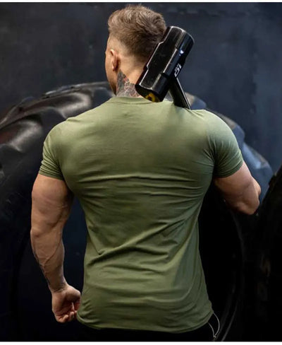 Short Sleeve T-shirt Running Training Slim Printed Shirt Sweatshirt Casual Tops