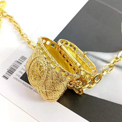 Luxury Designer Chain Belts for Women's Dress Jeans Trousers Mini Vintage Waist Gold Metal