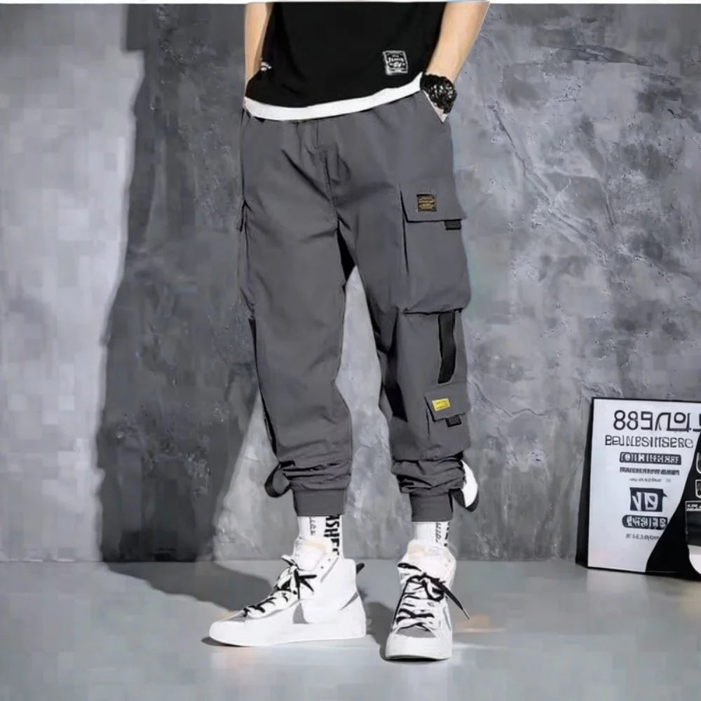 Workwear pants for men, trendy men's clothing for spring casual and loose men's sport