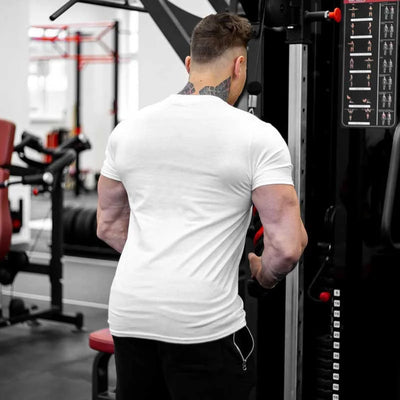 Short Sleeve T-shirt Running Training Slim Printed Shirt Sweatshirt Casual Tops