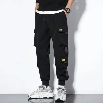 Workwear pants for men, trendy men's clothing for spring casual and loose men's sport