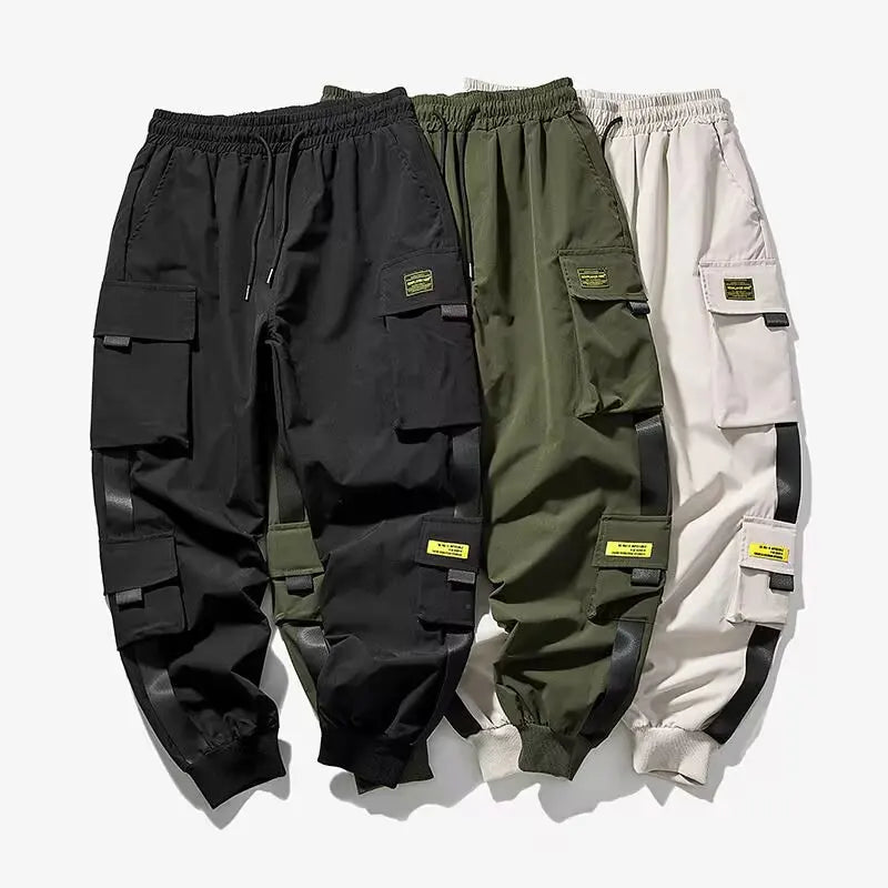 Workwear pants for men, trendy men's clothing for spring casual and loose men's sport
