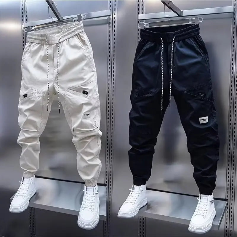 Men's Harem Pants Man Breathable Casual Pants Man Straight Trousers