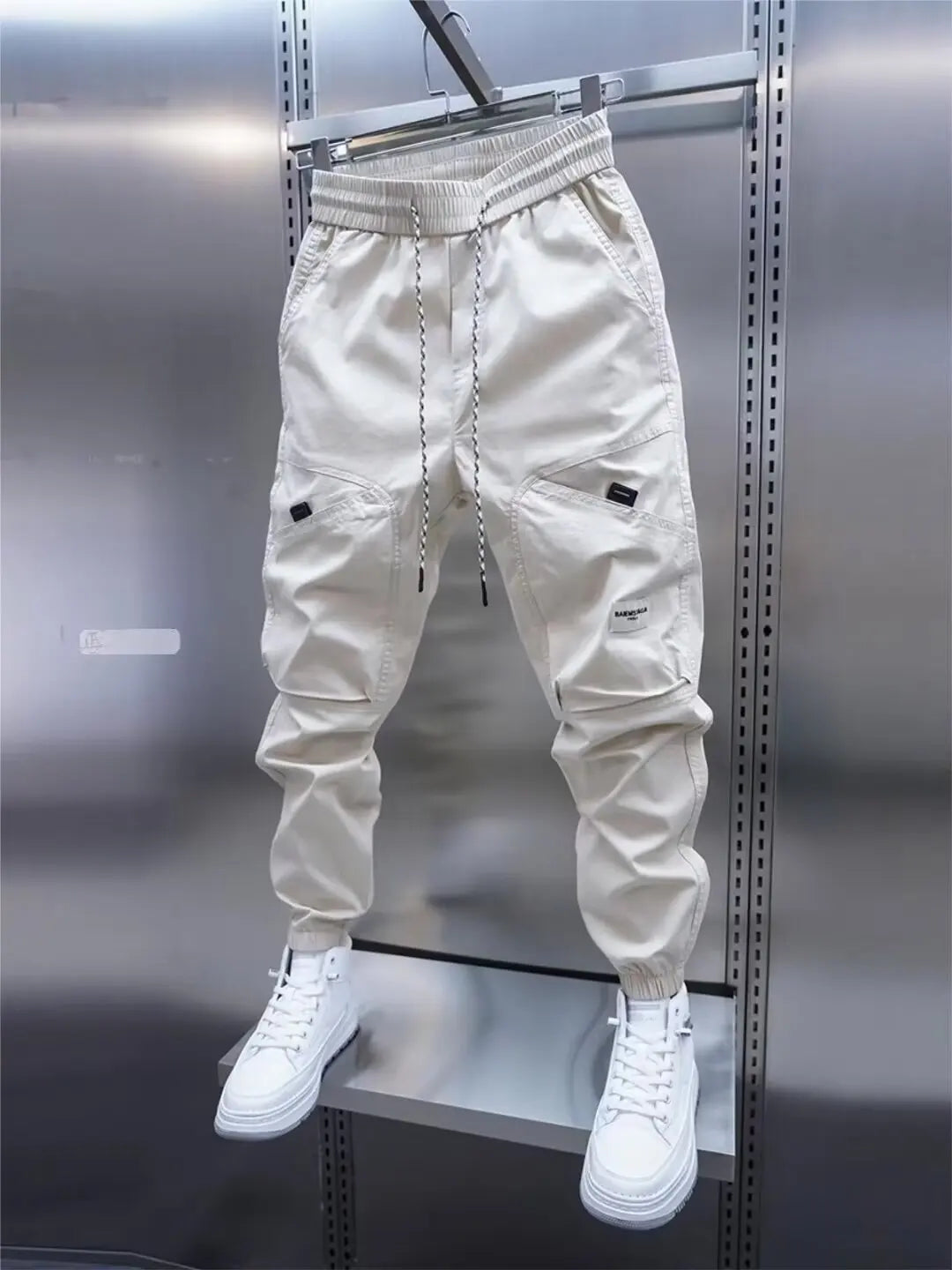 Men's Harem Pants Man Breathable Casual Pants Man Straight Trousers