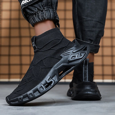 Men's Outdoor Sports Shoes - High-Top Sports Shoes Are Novel and Fashionable