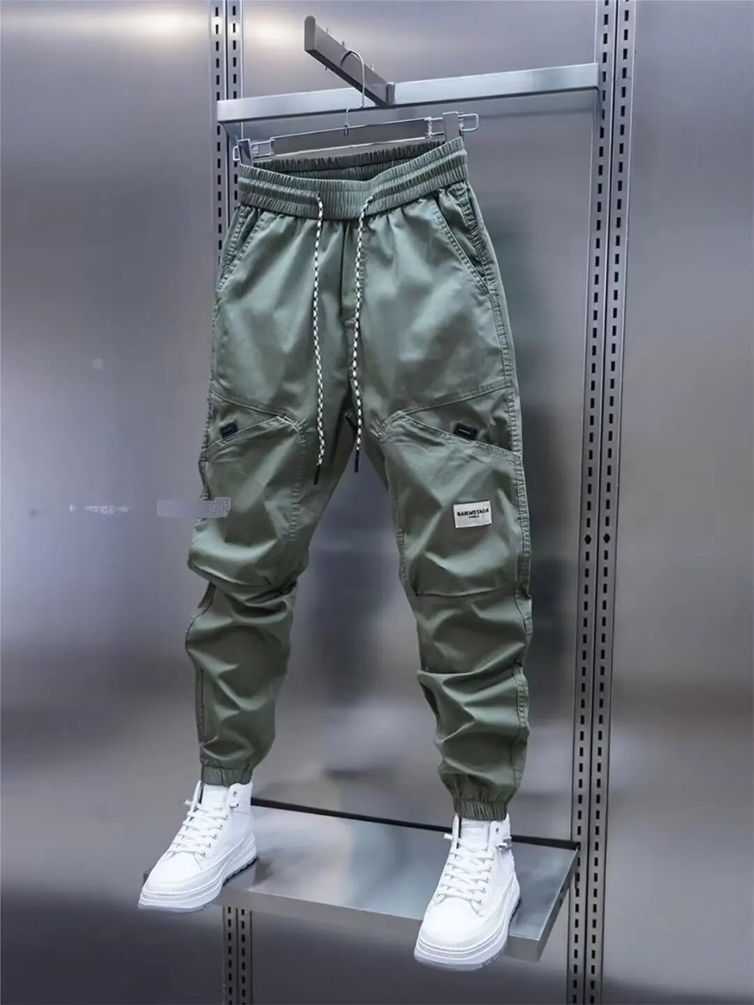 Men's Harem Pants Man Breathable Casual Pants Man Straight Trousers